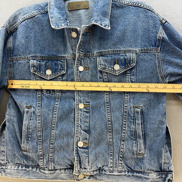 Blank NYC Denim Jean Jacket Women's Size Small Studding Preppy 90s Rocker Barbie - Picture 6 of 11